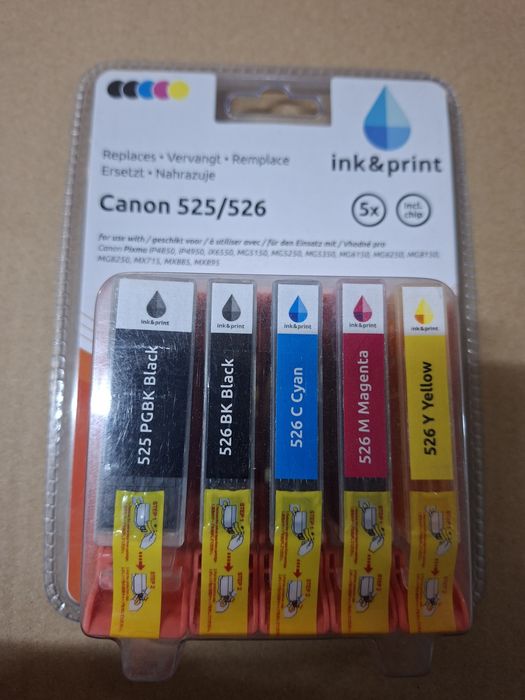 Tusz do drukarki canon 525/526