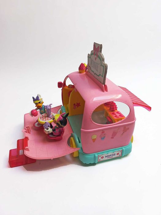 Casa Minnie Mouse Disney + Carrinha Pão de Forma Gelados Minnie e Acessórios