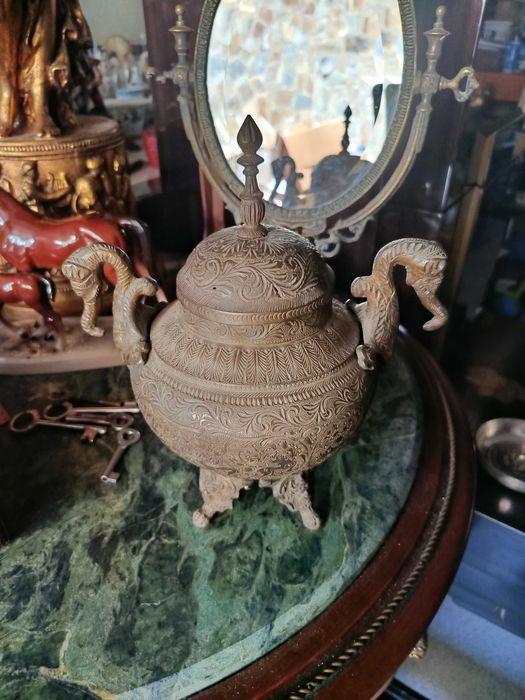 Perfumador Bronze Persa Séc XVIII 23 cm