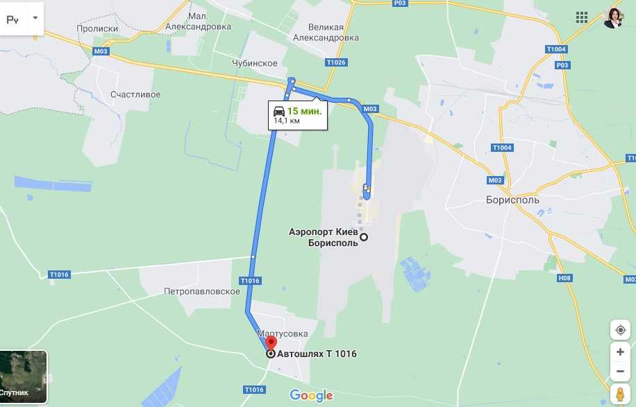 Фасадна ділянка 25 соток Гора-Мартусівка Бориспільський район