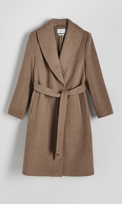 Пальто демісезонне з шерстю Reserved