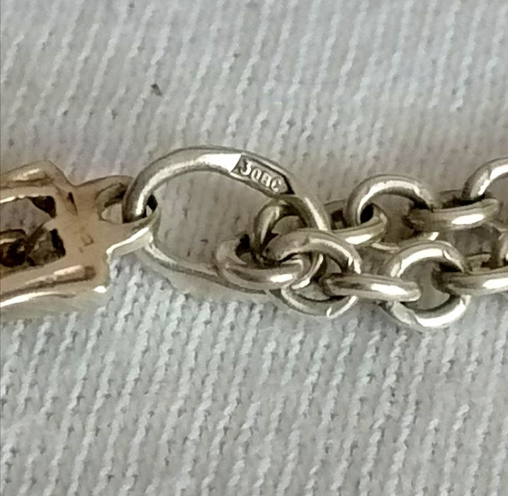 Серебряный крест, крестик, цепочка