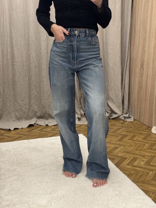 Джинси zara / mom/wide leg