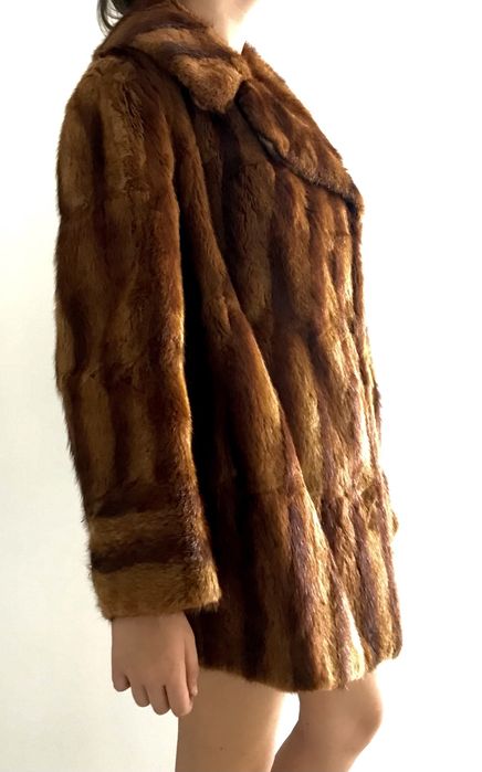 Futro z norek. Norki. Stan bardzo dobry. 90cm długości.