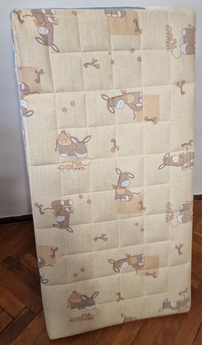 Kiddio Łóżeczko kojec turystyczne składane  2 materace Hevea