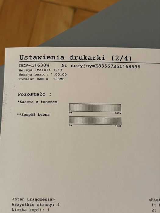 Drukarka laserowa Brother DCP-L1630W 3in1