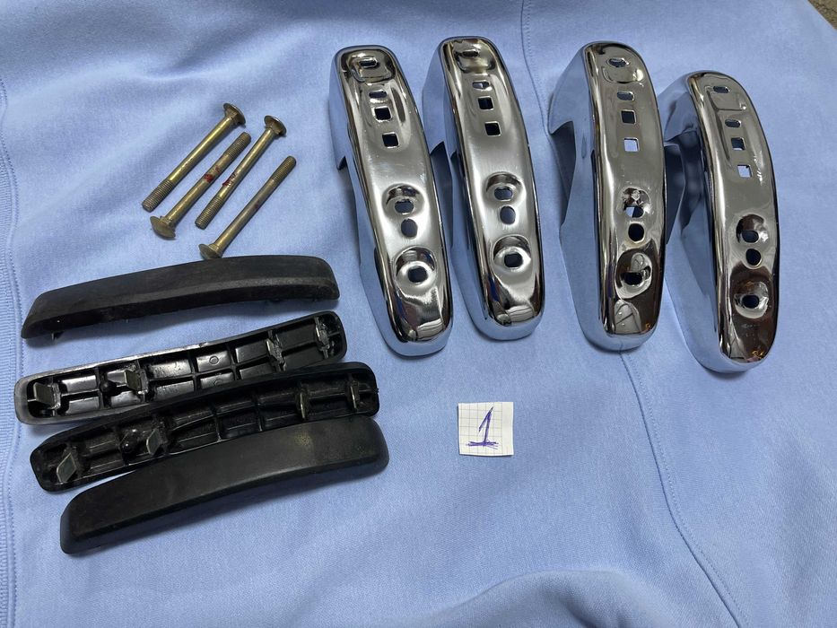 ваз клыки бампера 2103 поздние хром комплект