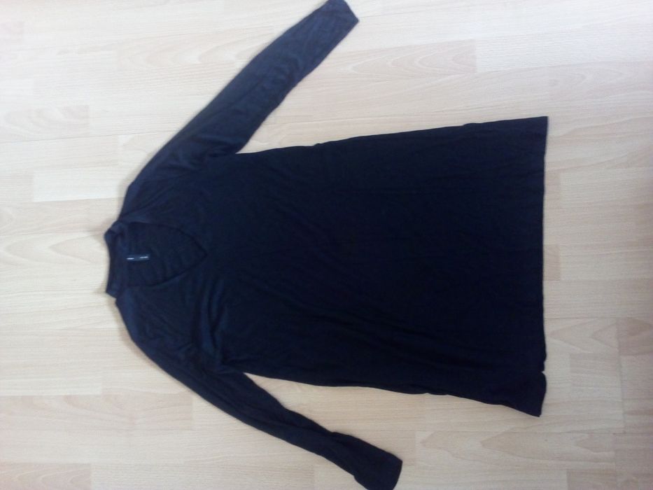 Sukienka tunika czarna house z chokerem