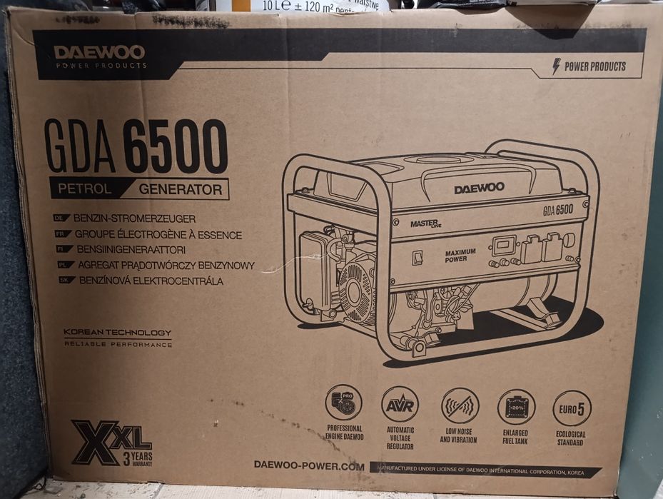 Agregat prądotwórczy Daewoo GDA6500