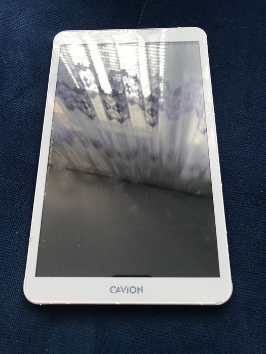 Tablet cavion bialy srebrny