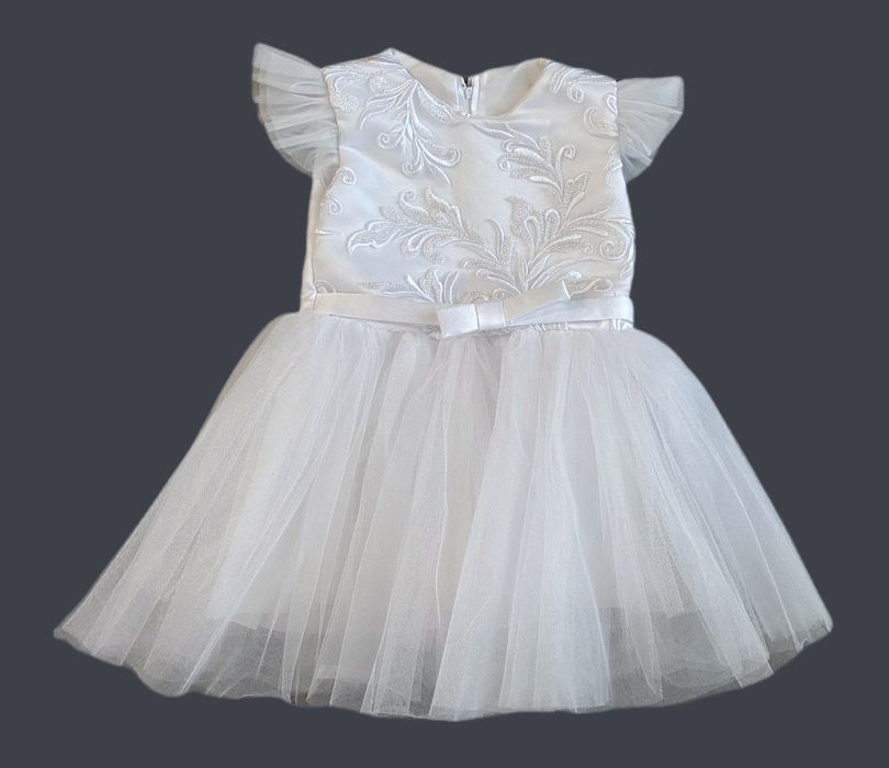 Сукня біла сніжинка зима новорічна плаття для дівчинки