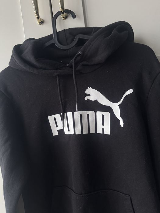 Bluza czarna z kapturem Puma jak nowa