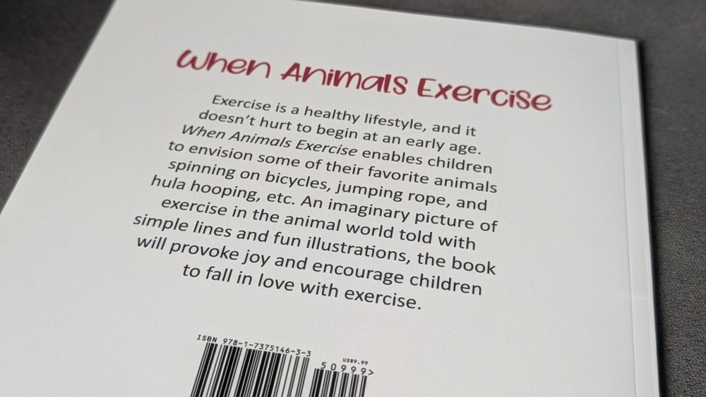 Дитяча книга «When Animals Exercise» Коли тварини тренуються англійська мова спорт