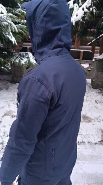Костюм чоловічий синій softshell на флісі