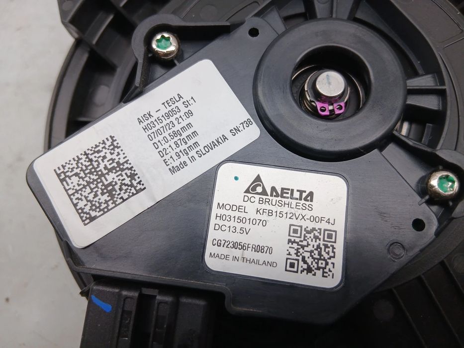 Motor da chauffage / sofagem TESLA Model Y (5YJY)