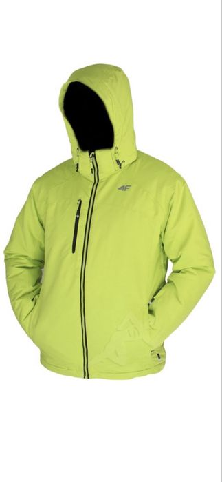 Kurtka 4F męska zimowa limonka