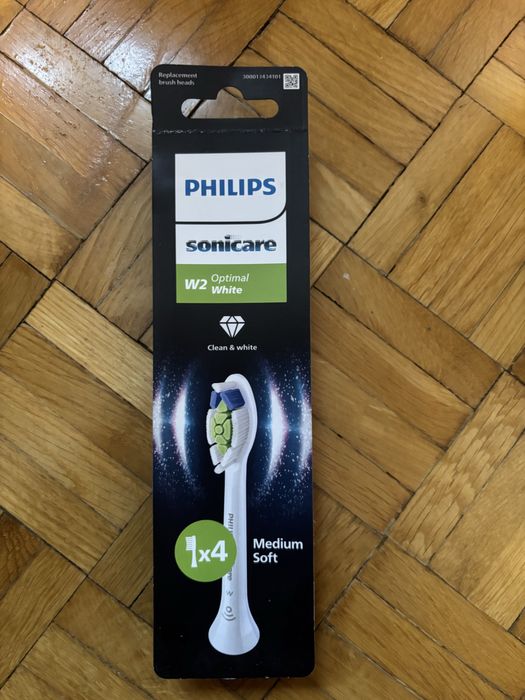 Oryginalne końcówki Philips Sonicare W2 Optimal White 3 szt.