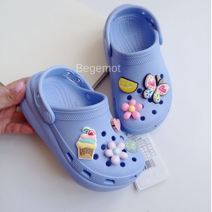 Сабо crocs cutie на дівчинку платформа