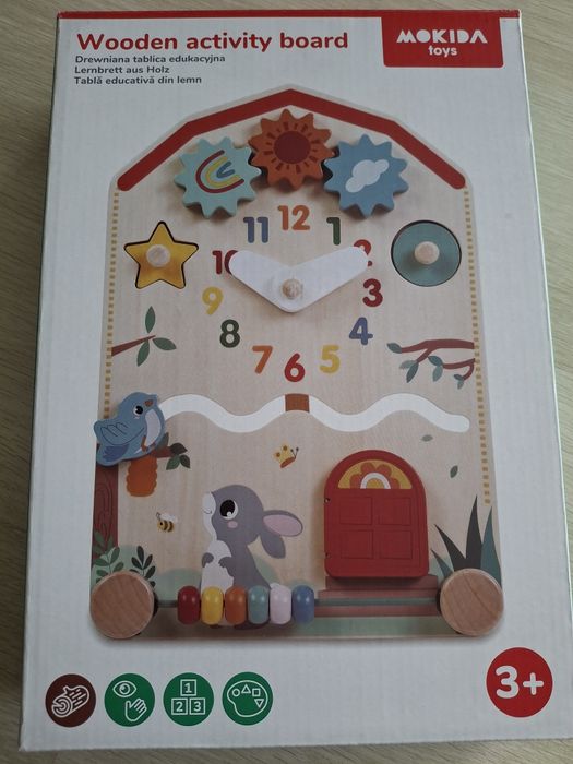 Tablica edukacyjna  nowa drewniana