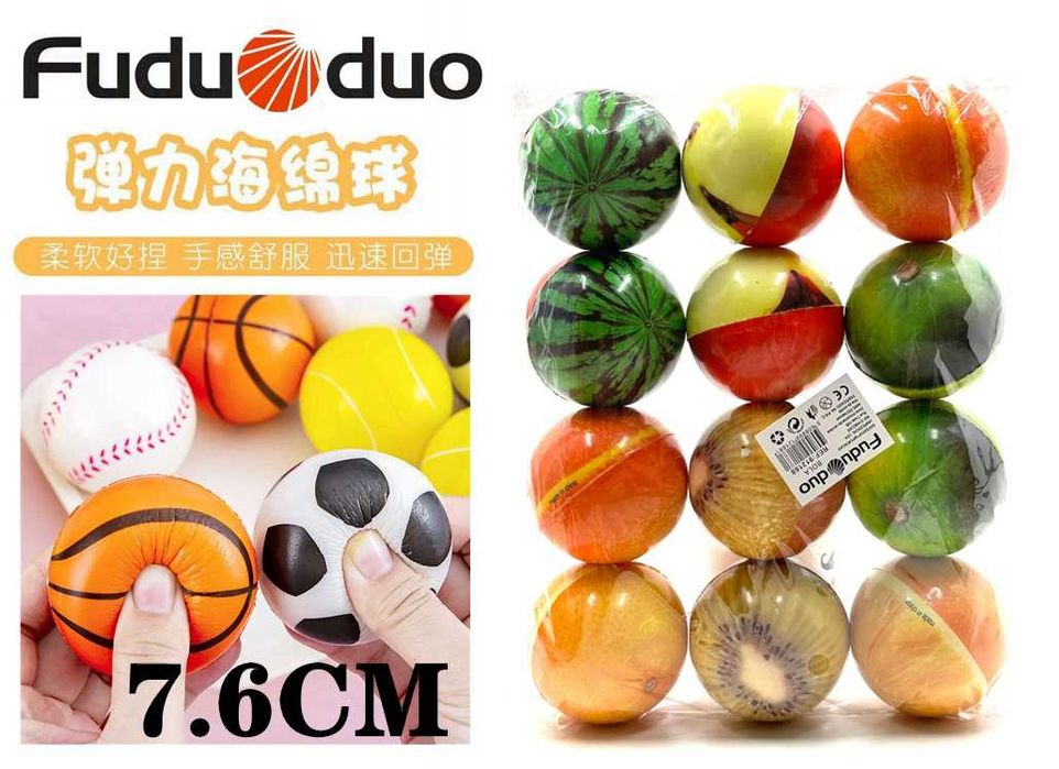 Bolas de Força de Preensão em Material PU, Macias e Leves