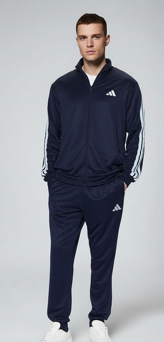 Чоловічий костюм Adidas Sportswear Basic 3-Stripes(Оригінал)L  та XL