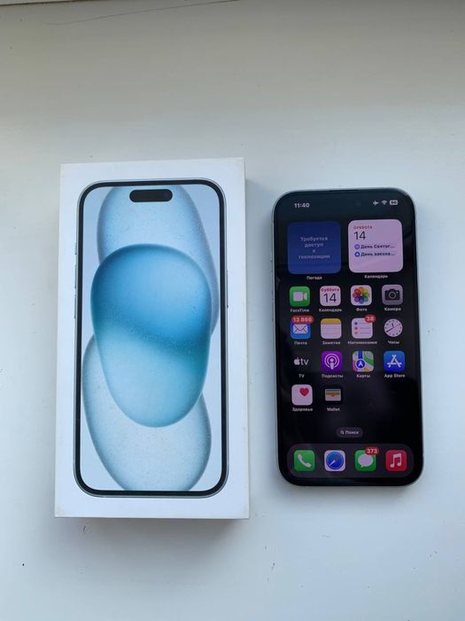 Iphone 15 Blue 128 Gb, стан нового. Оригінал.