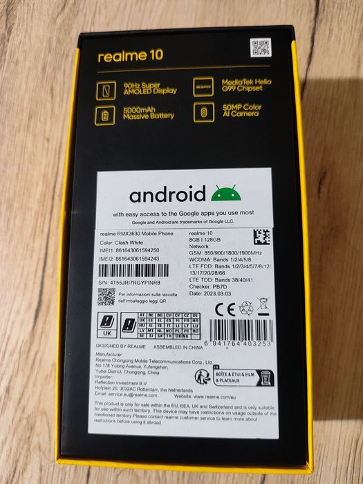 Realme 10 8GB/128GB | Stan Bardzo Ładny | Pełen Komplet + Rachunek