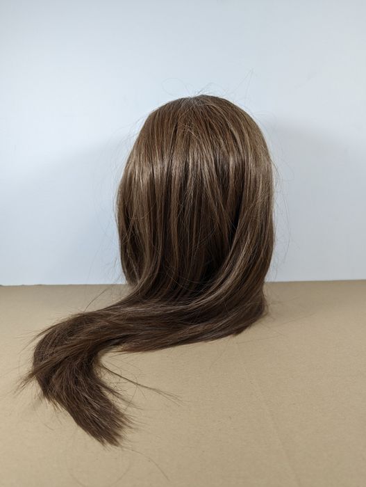 Peruka damska ombre front lace proste włosy jasny brąz ok. 50 cm