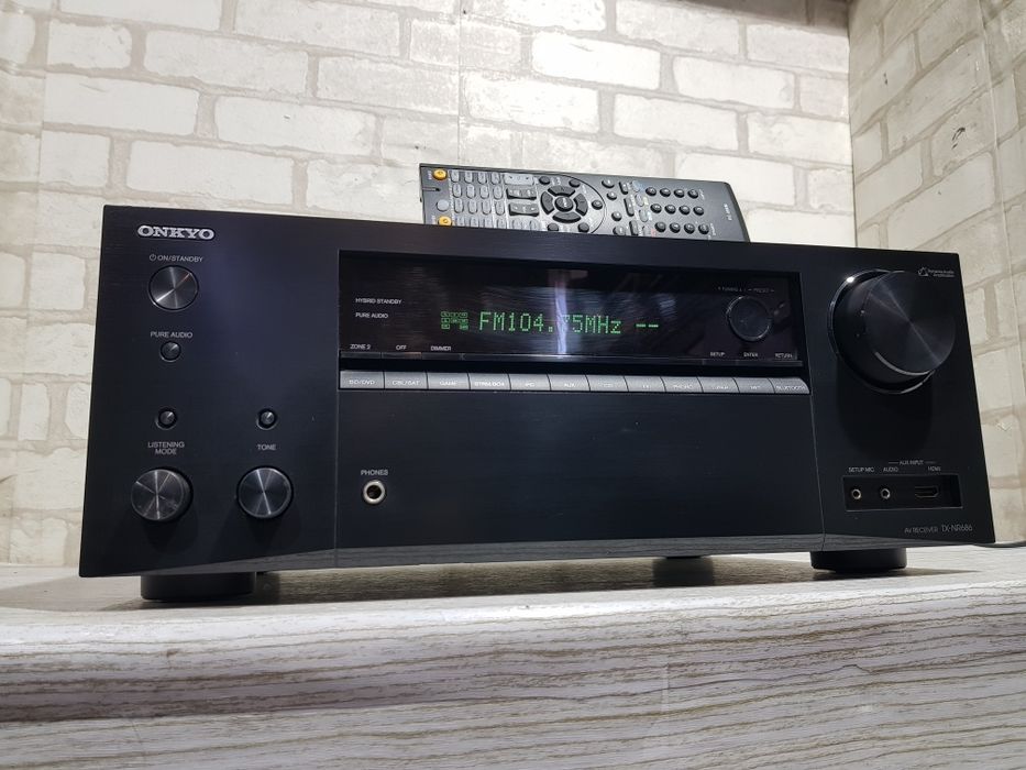 7.2 AV, ресивер ONKYO TX-NR 686, *7x165 Вт, HDMI, Wi-Fi, 4K, USB, б/у