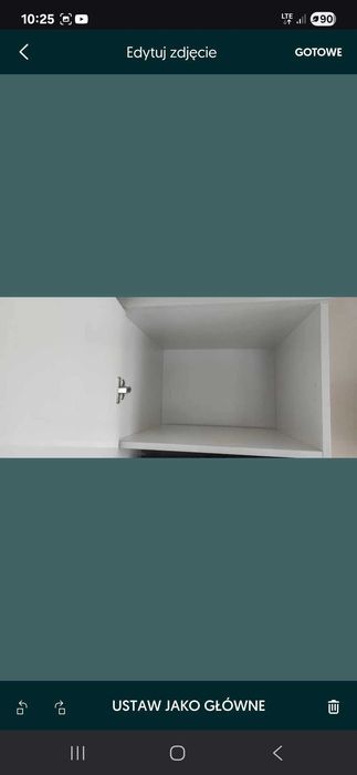 Biale meble komoda i slupek