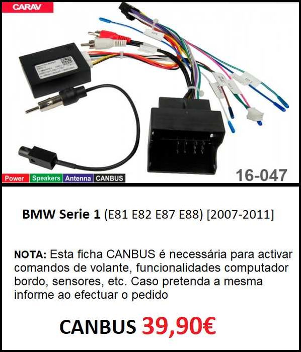 (NOVO) Rádio 2DIN 9" • BMW Serie 1 (E81 E82 E87 E88) • Android 4+64GB