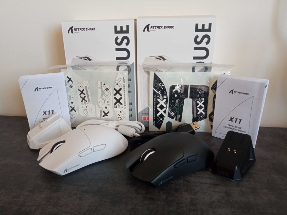 Нові Бездротові ігрові миші Attack Shark X11 PW3311+Гріпси