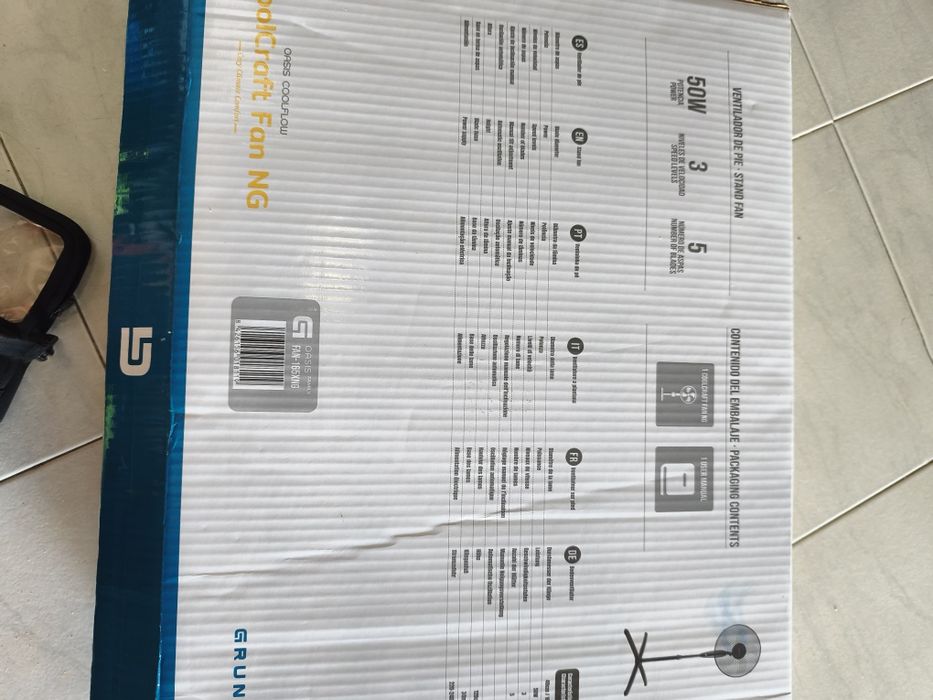 Ventoinha de Pé Grunkel 50W – NOVA – 25€