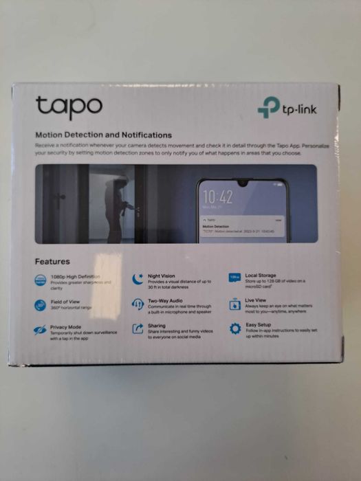 Câmara TP-Link Tapo TC70 Home Security Wi-Fi PAN/TILT
