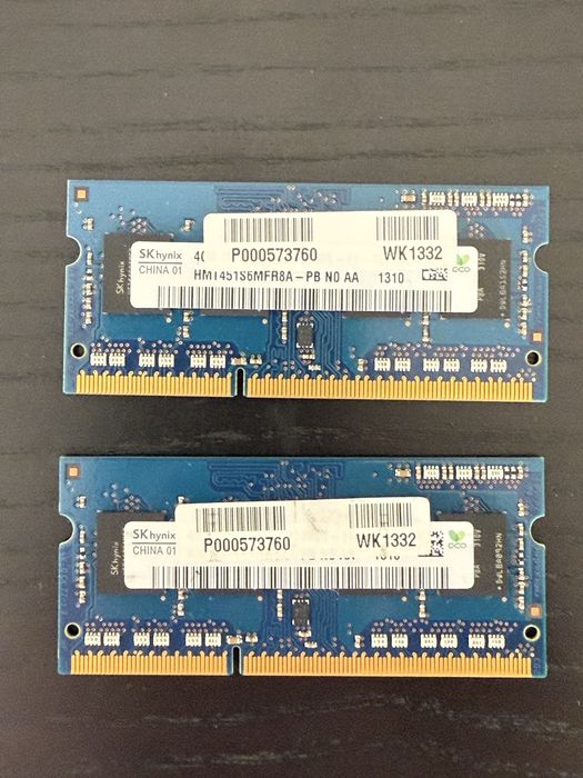 Memória RAM 8GB - Portátil Toshiba