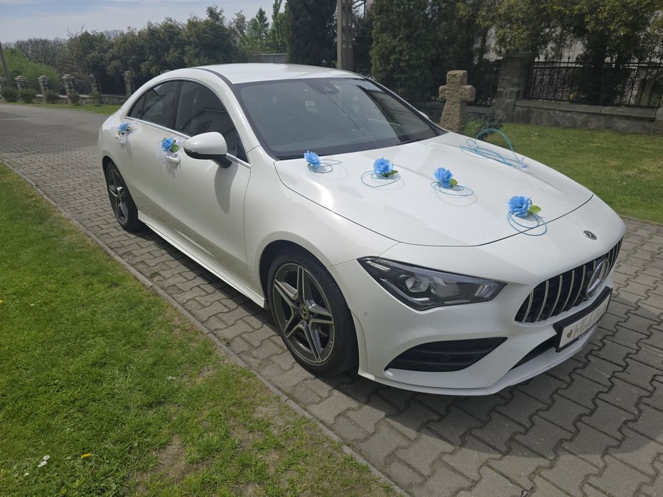 MERCEDES CLA BIAŁE AUTO SAMOCHÓD do ślubu biała perła 500zł całość