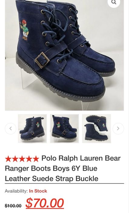 Polo ralph lauren оригинал сапоги ботинки 29-30