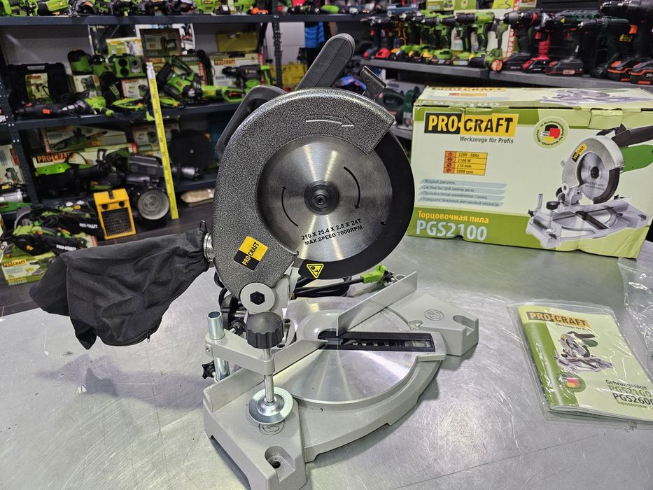 Пила торцовочная ProCraft PGS2100 Гарантия Новая 210 Диск