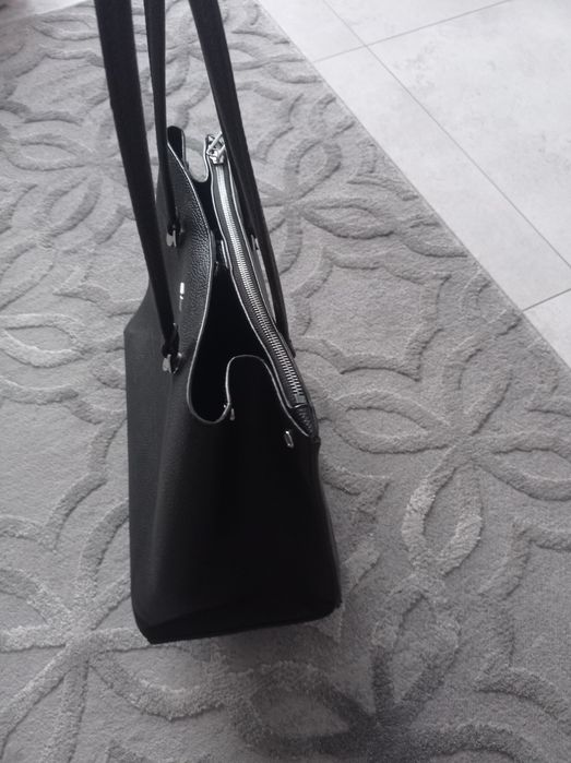 Torebka Tommy Hilfiger czarna duża oryginalna shopper