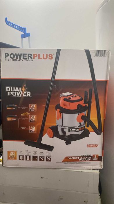 Пилосос на акумуляторі PowerPlus POWDP6040 20л оригінал із Бельгії