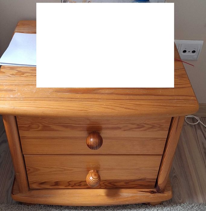 Meble sosnowe - szafa, regały, komoda, biurko