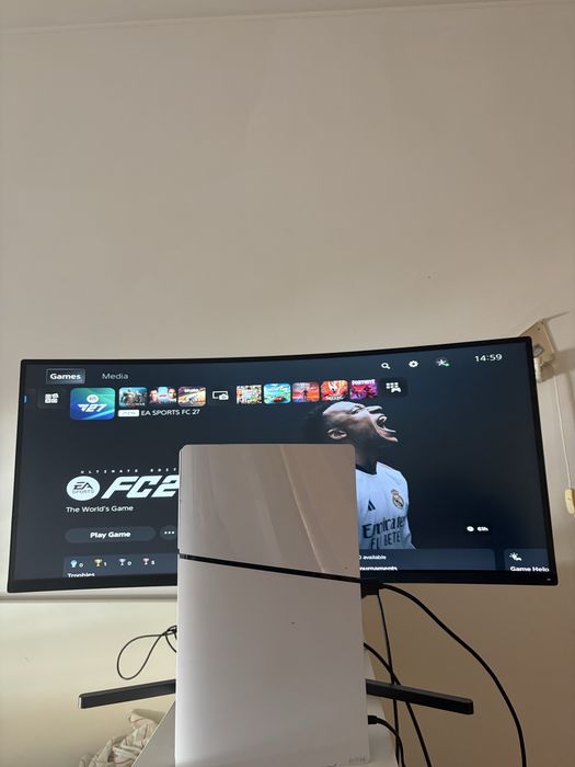 Título: PS5 Slim Digital em excelente estado + comando