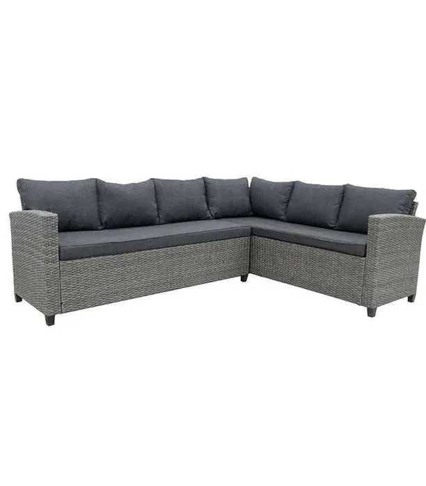 Zestaw Mebli Ogrodowych Komplet Na Taras Narożnik Technorattan + Stół