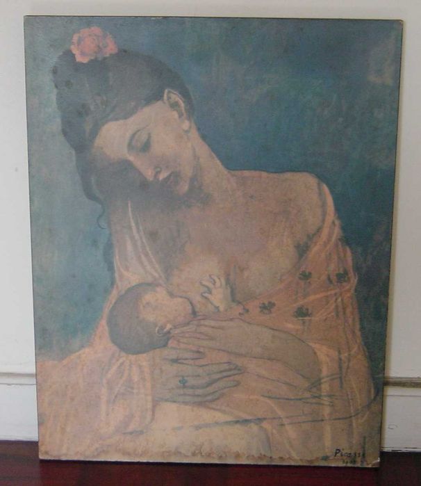 Quadro réplica Anos 70: "Bailarina atando o sapato" por DEGAS (1893/8)
