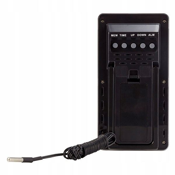 Stacja Pogodowa Termometr Zegarek Czujnik Zewnętrzny Lcd Kompaktowy