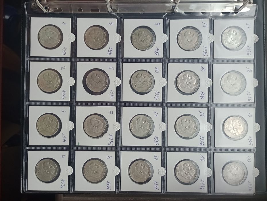 81x5zł Piłsudski 2RP,srebro