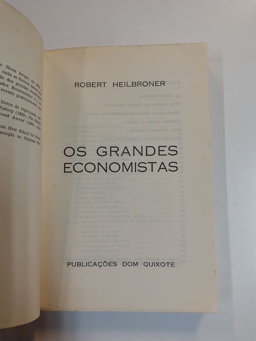 Os grandes economistas, de Robert Heibroner