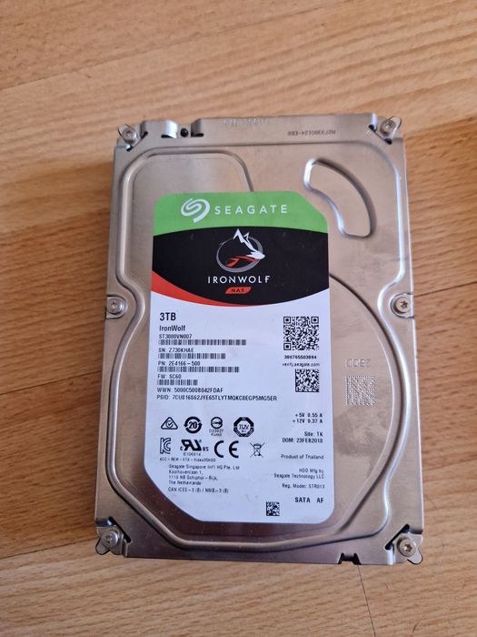 3tb Seagate IronWolf  NAS  3000gb  5980rpm sata3 Диски hdd Стан гарний