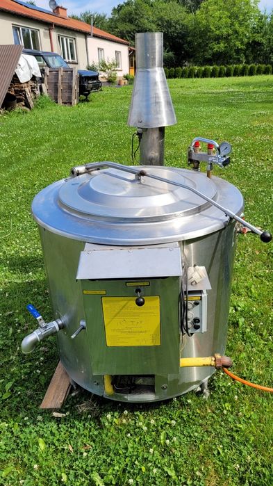 Kocioł warzelny 200 litrów podwójny płaszcz na gaz propan-butan