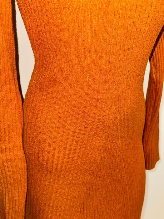 Плаття сукня в рубчик в'язана